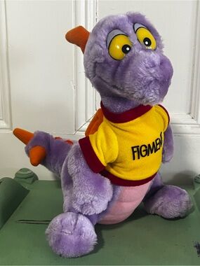Disney Figment 10” Plush Dragon 1980’s Epcot Center Journey into Imagination